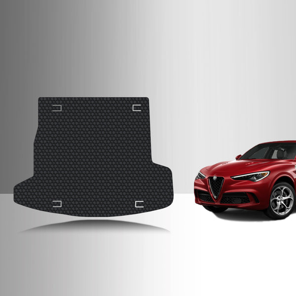 Cargo Liner Floor Mat Tailored Suitable For: Alfa Romeo Stelvio No Subwoofer 2017-19|Cocoa WeatherTech CargoLiner - View #5