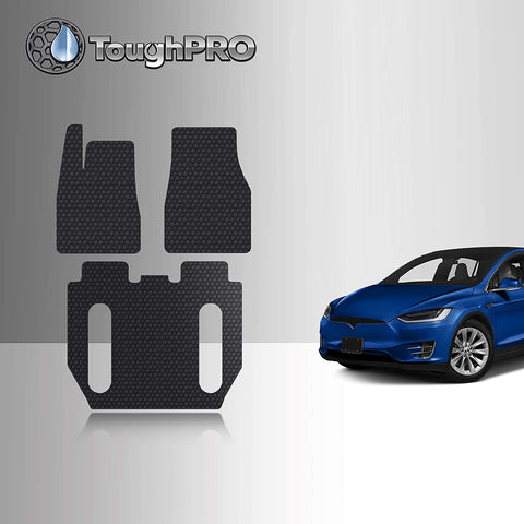 CUSTOM FIT FOR TESLA Model X Sept 2020 and Dec 2021 Floor Mats Set 6 Seater