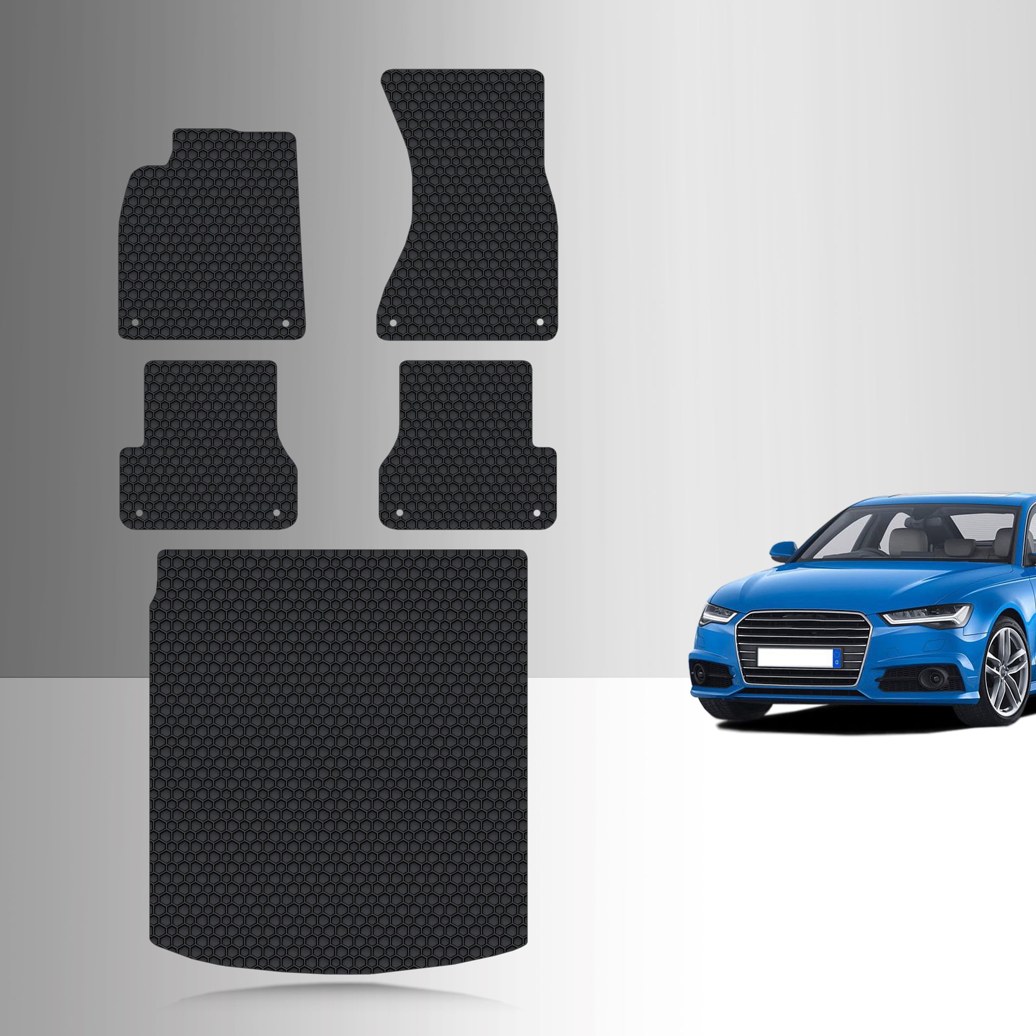 CUSTOM FIT FOR AUDI A6 2012 Full Set Floor + Cargo