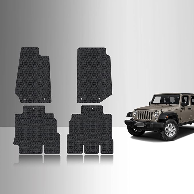 CUSTOM FIT FOR JEEP Wrangler Unlimited 2018 1st & 2nd Row 4 Door JK