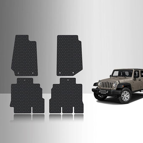 CUSTOM FIT FOR JEEP Wrangler Unlimited 2018 1st & 2nd Row 4 Door JK