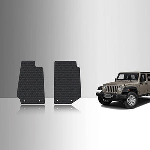 CUSTOM FIT FOR JEEP Wrangler Unlimited 2018 Two Front Mats 4 Door JK