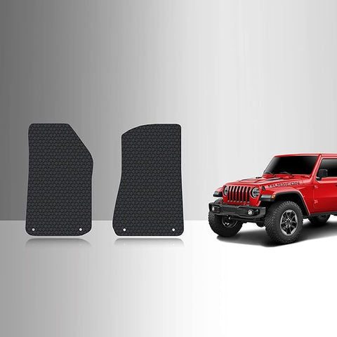 CUSTOM FIT FOR JEEP Wrangler Unlimited 2018 Two Front Mats 4 Door JL