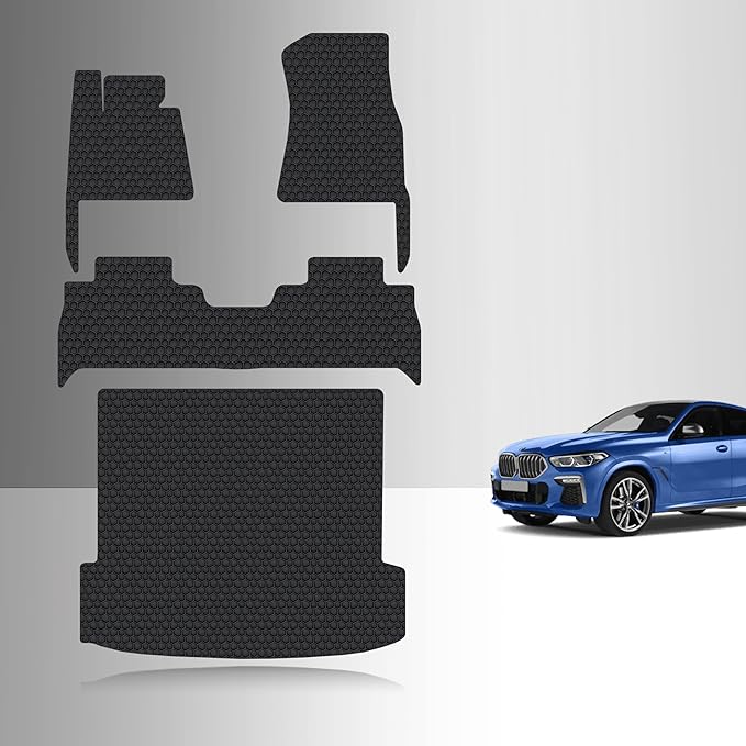 CUSTOM FIT FOR BMW X6 2020 Full Set Floor + Cargo Mats