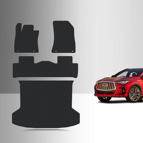 CUSTOM FIT FOR INFINITI QX55 2023 Full Set Floor + Cargo Mats