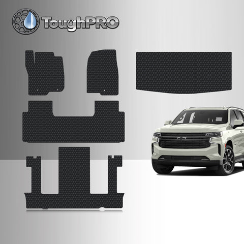 CUSTOM FIT FOR CHEVROLET Tahoe 2021 Front Row 2nd Row 3rd Row Trunk Mat (3rd Row Up) 2nd Row BUCKET SEATING