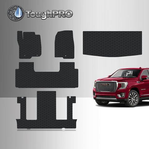 CUSTOM FIT FOR GMC Yukon 2021 Front Row 2nd Row 3rd Row Trunk Mat (3rd Row Up) 2nd Row BUCKET SEATING