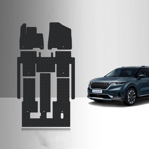 CUSTOM FIT FOR KIA Carnival 2025 1st Row 2nd Row 3rd Row Mats (8 Seater)