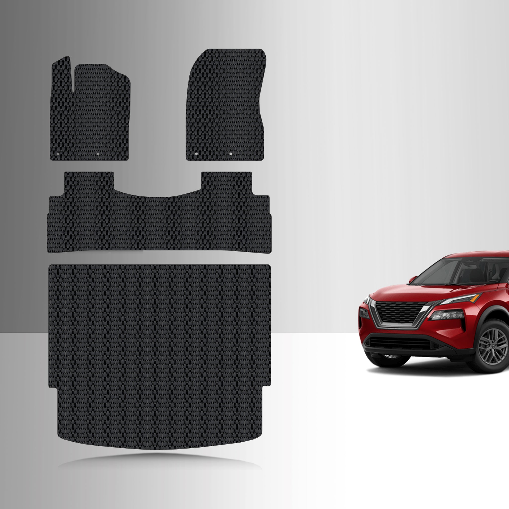 CUSTOM FIT FOR NISSAN Rogue 2026 Full Set Floor + Cargo Mat