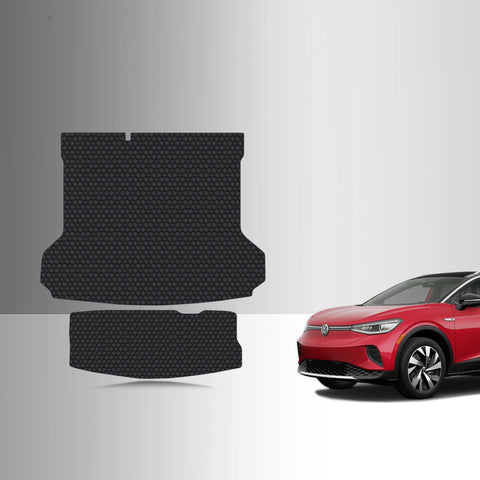 CUSTOM FIT FOR VOLKSWAGEN ID.4 2024 Cargo Mat + Storage (No Rails)