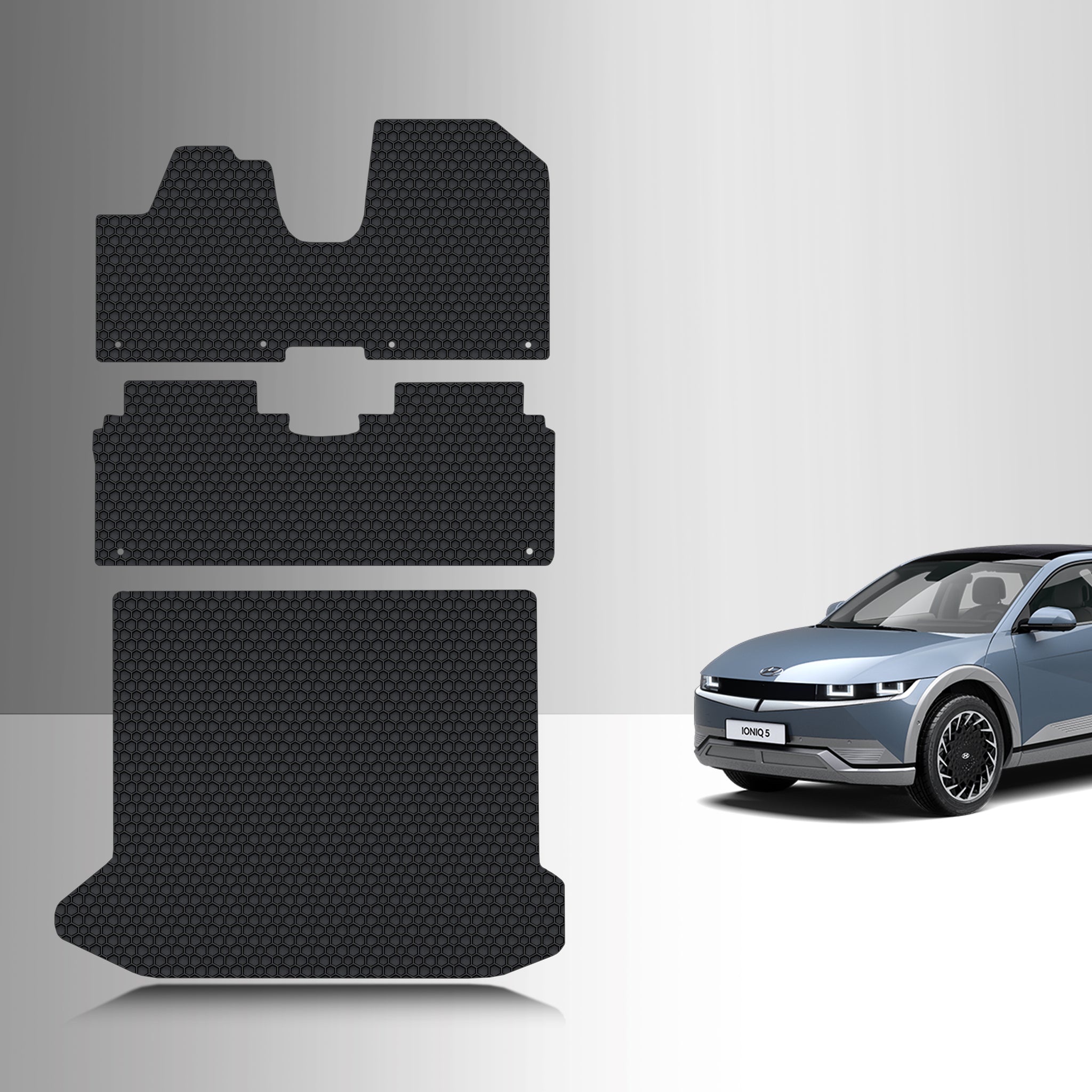 CUSTOM FIT FOR Hyundai Ioniq 5 SEL 2024 Full Set Floor + Cargo Mats