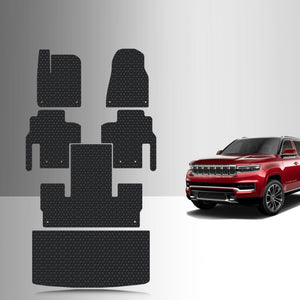 CUSTOM FIT FOR JEEP Wagoneer 7 Seater 2022 Front Row 2nd Row 3rd Row Cargo Mat (3rd Row Up)