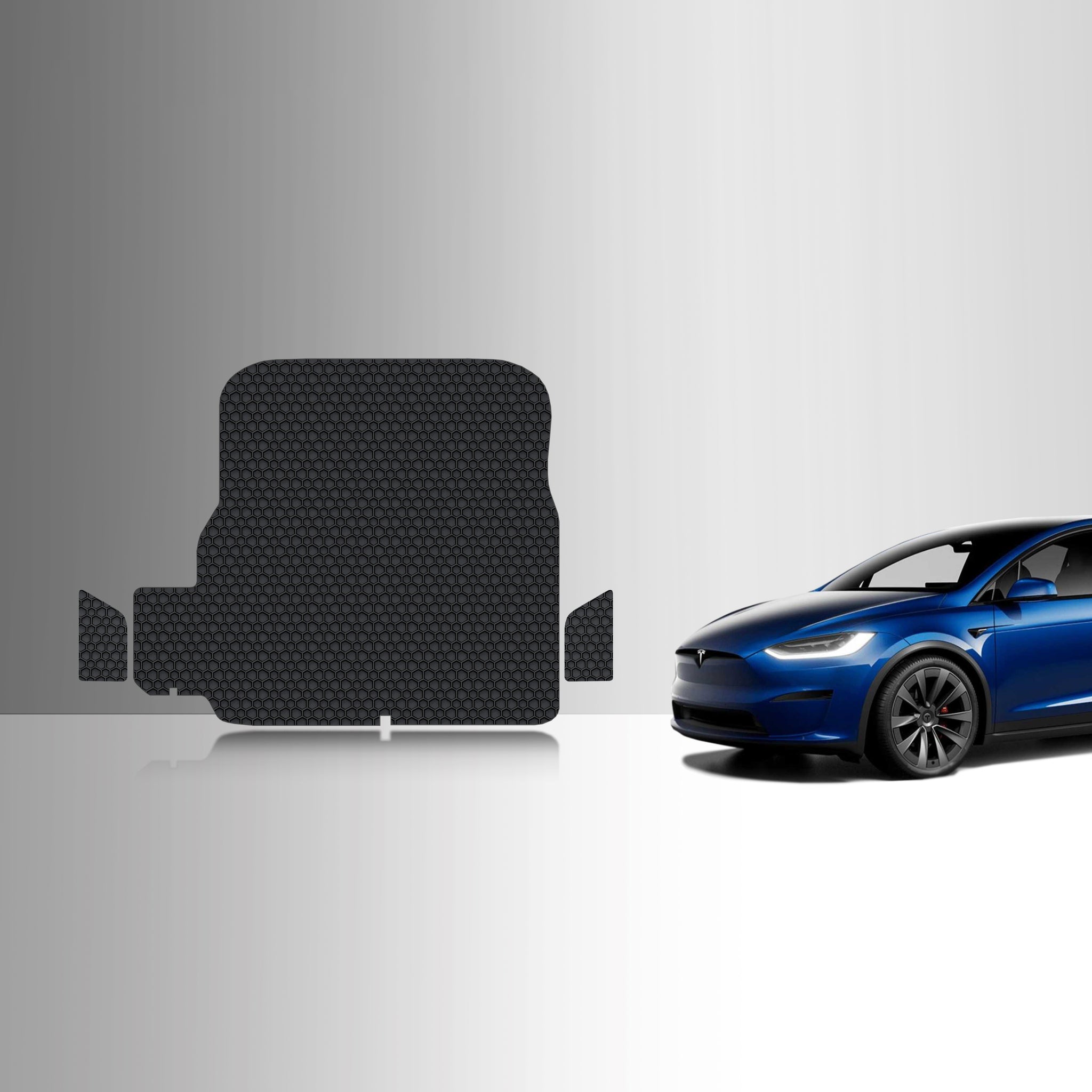 CUSTOM FIT FOR TESLA Model X Plaid 2024 Cargo Mat 6 Seater 3rd Row Dow ...