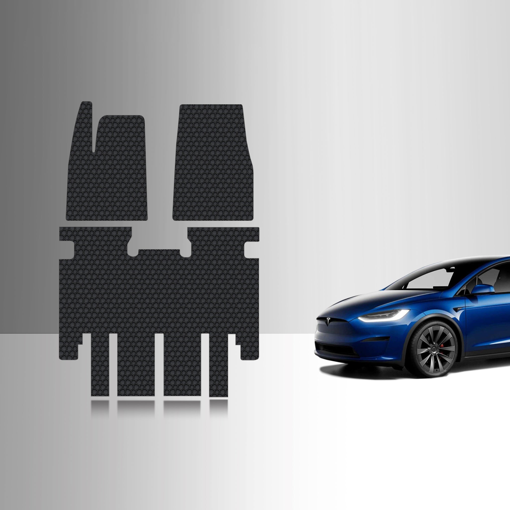 CUSTOM FIT FOR TESLA Model X Plaid 2026 1st & 2nd Row 5 Seater