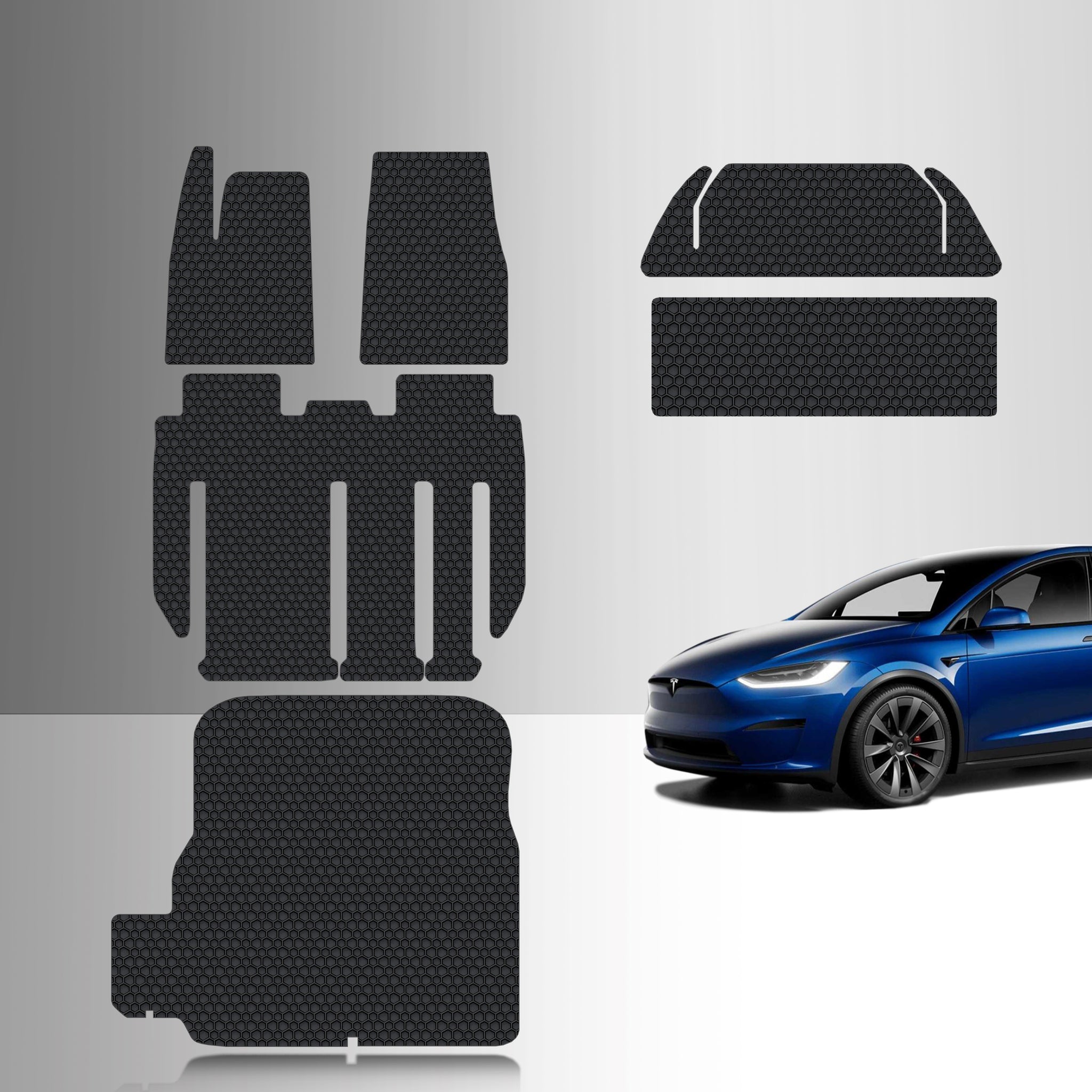 CUSTOM FIT FOR TESLA Model X Plaid 2022 Full Set 7 Seater