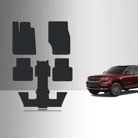 CUSTOM FIT FOR JEEP Grand Cherokee L 2022 Front Row, 2nd Row, 3rd Row 6 Seater No Console