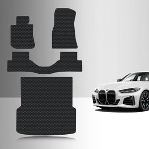 CUSTOM FIT FOR BMW i4 2022 Full Set Floor + Cargo Mats
