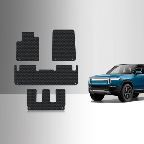 CUSTOM FIT FOR RIVIAN R1S 2024 Front Row 2nd Row 3rd Row