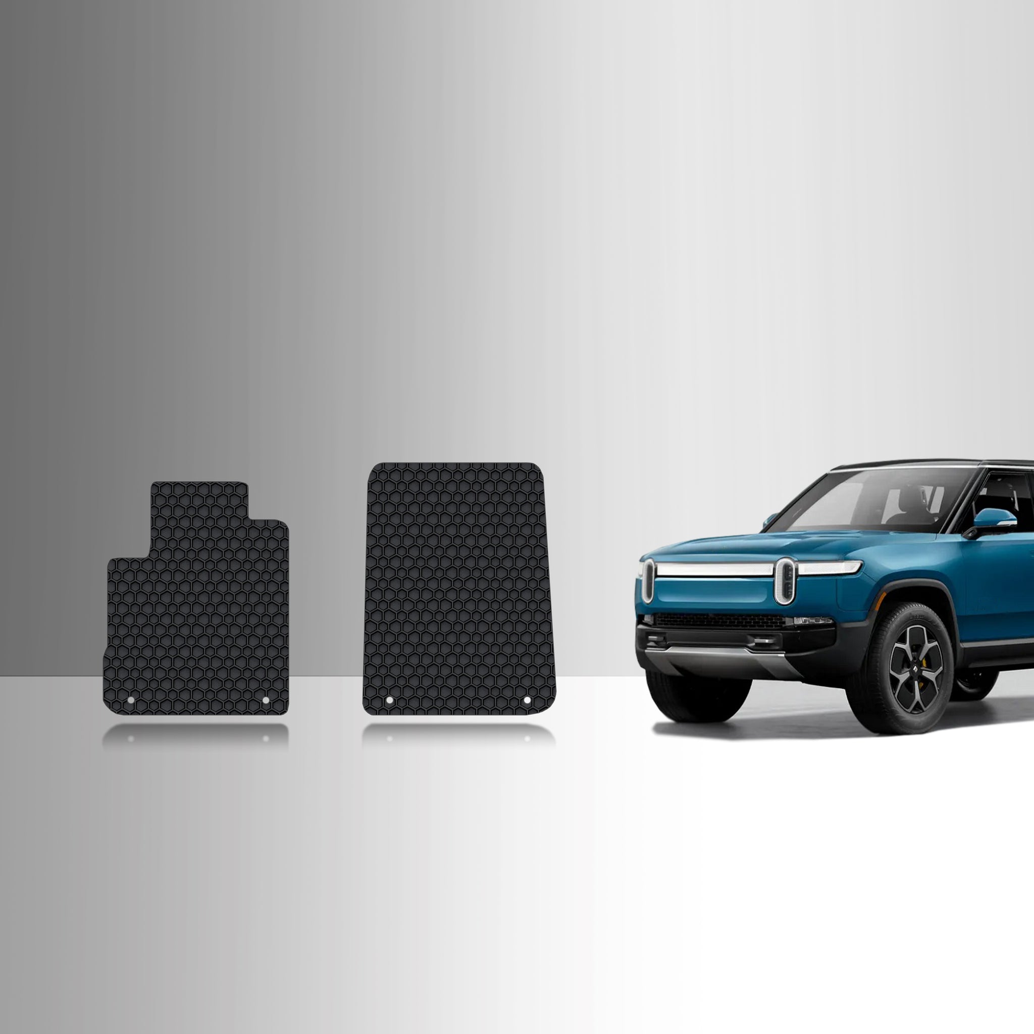 CUSTOM FIT FOR RIVIAN R1S 2024 Two Front Mats