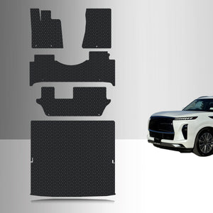 CUSTOM FIT FOR INFINITI QX80 2025 2nd Row Bench 1st, 2nd & 3rd Row + Cargo (3rd row fold down)