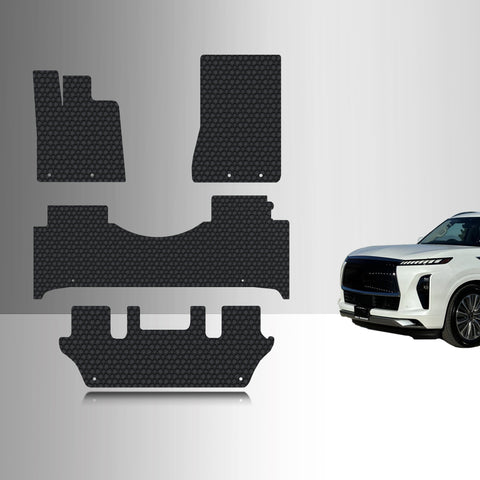 CUSTOM FIT FOR INFINITI QX80 2026 2nd Row Full Console 1st Row 2nd Row 3rd Row
