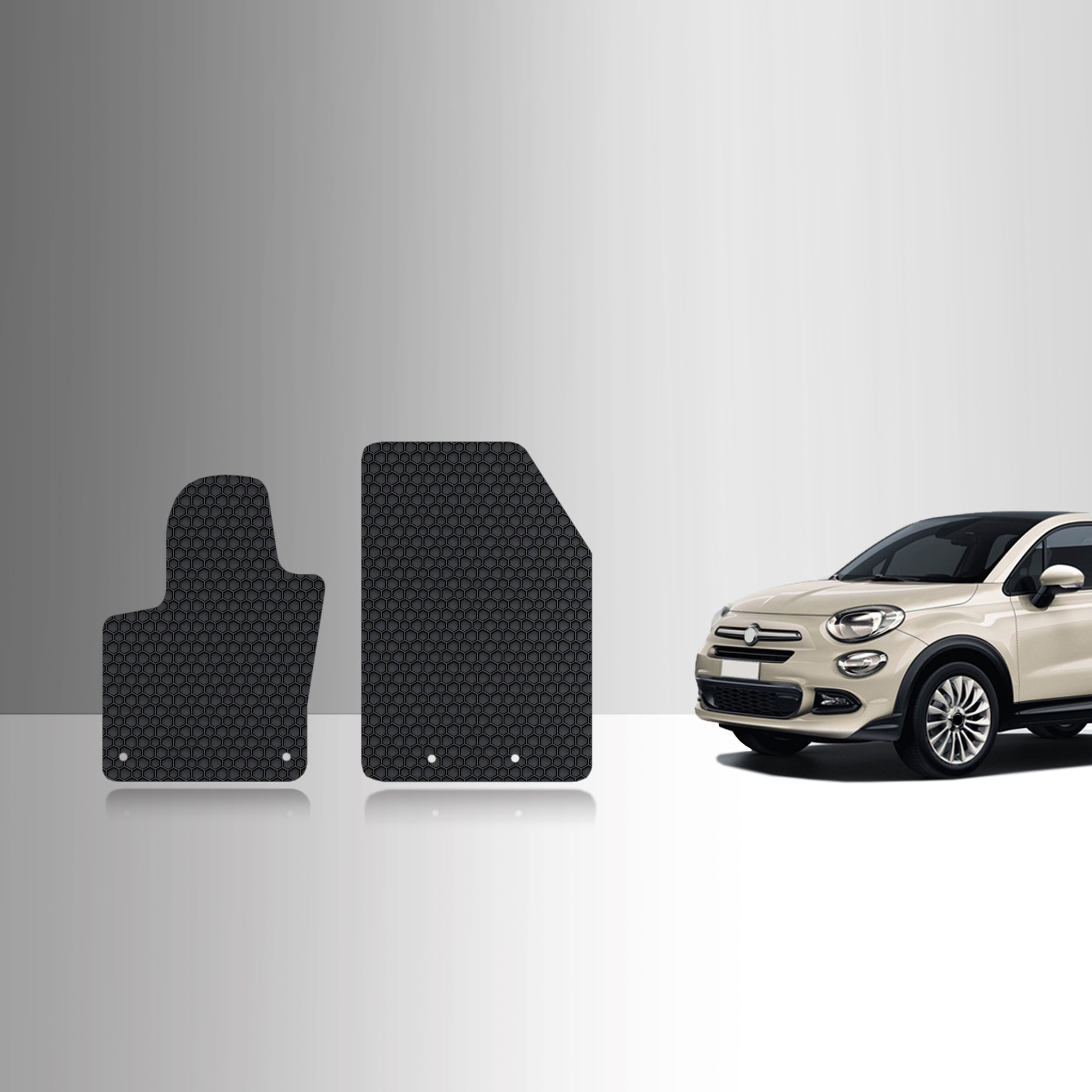 CUSTOM FIT FOR FIAT 500X 2024 Two Front Mats