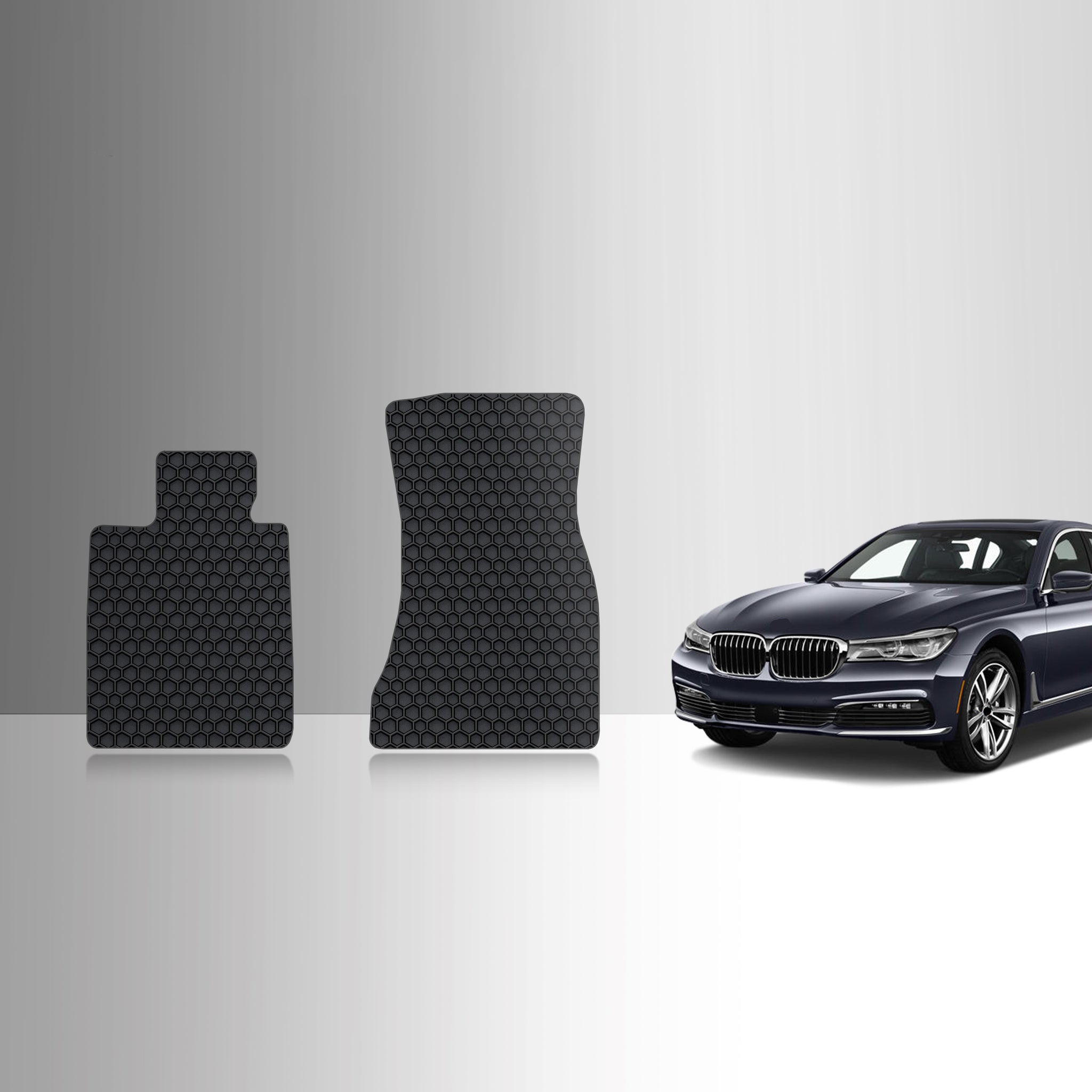 CUSTOM FIT FOR BMW 750i 2017 Two Front Mats Rear Wheel Drive