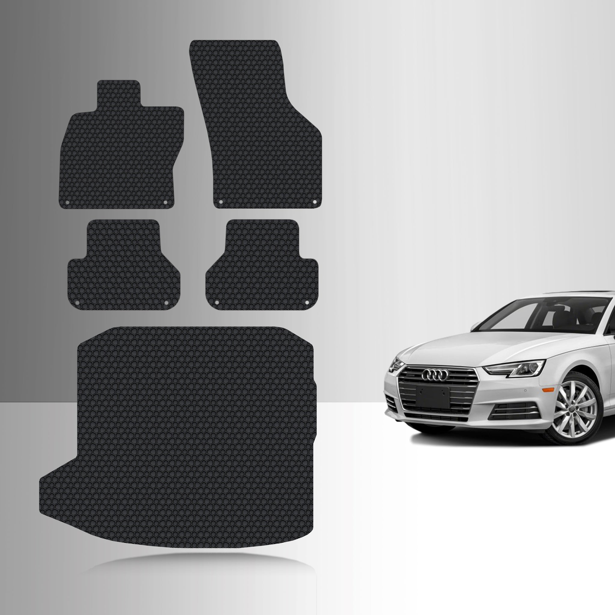CUSTOM FIT FOR AUDI A3 2017 Full Set Floor + Cargo Mats