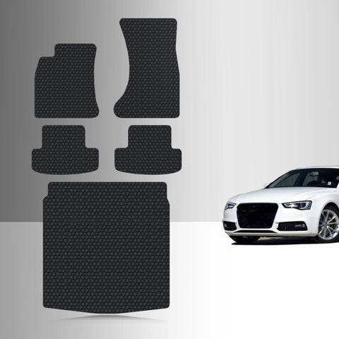 CUSTOM FIT FOR AUDI A5 2010 Coupe Full Set Floor + Cargo Mats