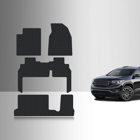 CUSTOM FIT FOR BUICK Enclave 2010 1st & 2nd & 3rd Row Mats For Bench Seating