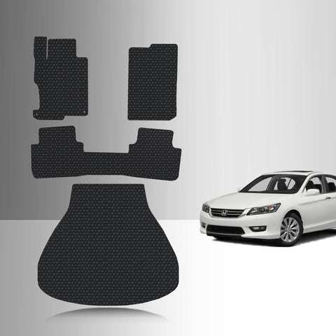 CUSTOM FIT FOR HONDA Accord 2013 Full Set Floor + Cargo Mats