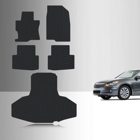 CUSTOM FIT FOR HONDA Accord 2008 Full Set Floor + Cargo Mats