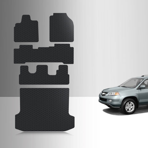 CUSTOM FIT FOR ACURA MDX 2005 Full Set Floor + 3rd Row + Cargo Mats