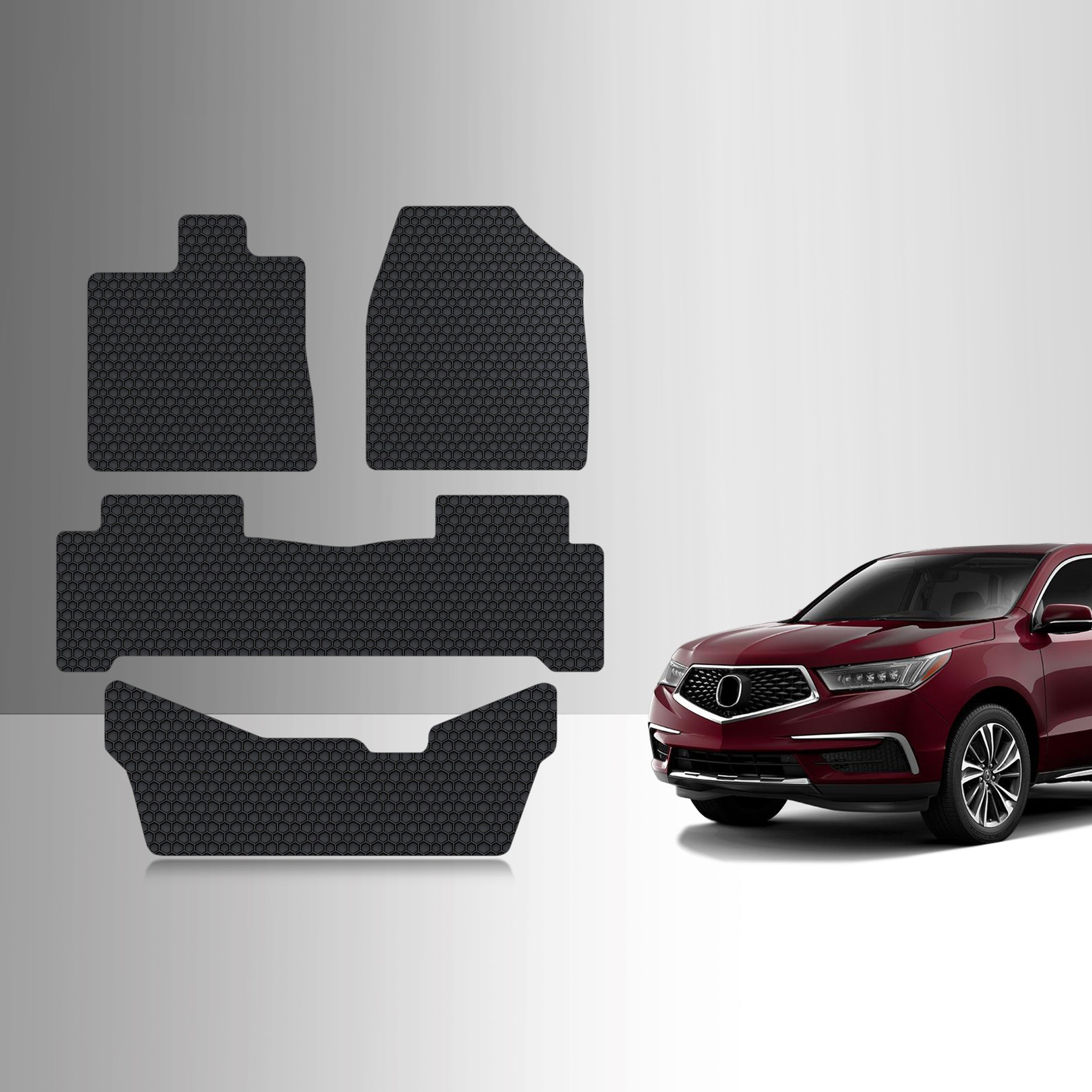 CUSTOM FIT FOR ACURA MDX 2015 Front Row  2nd Row  3rd Row
