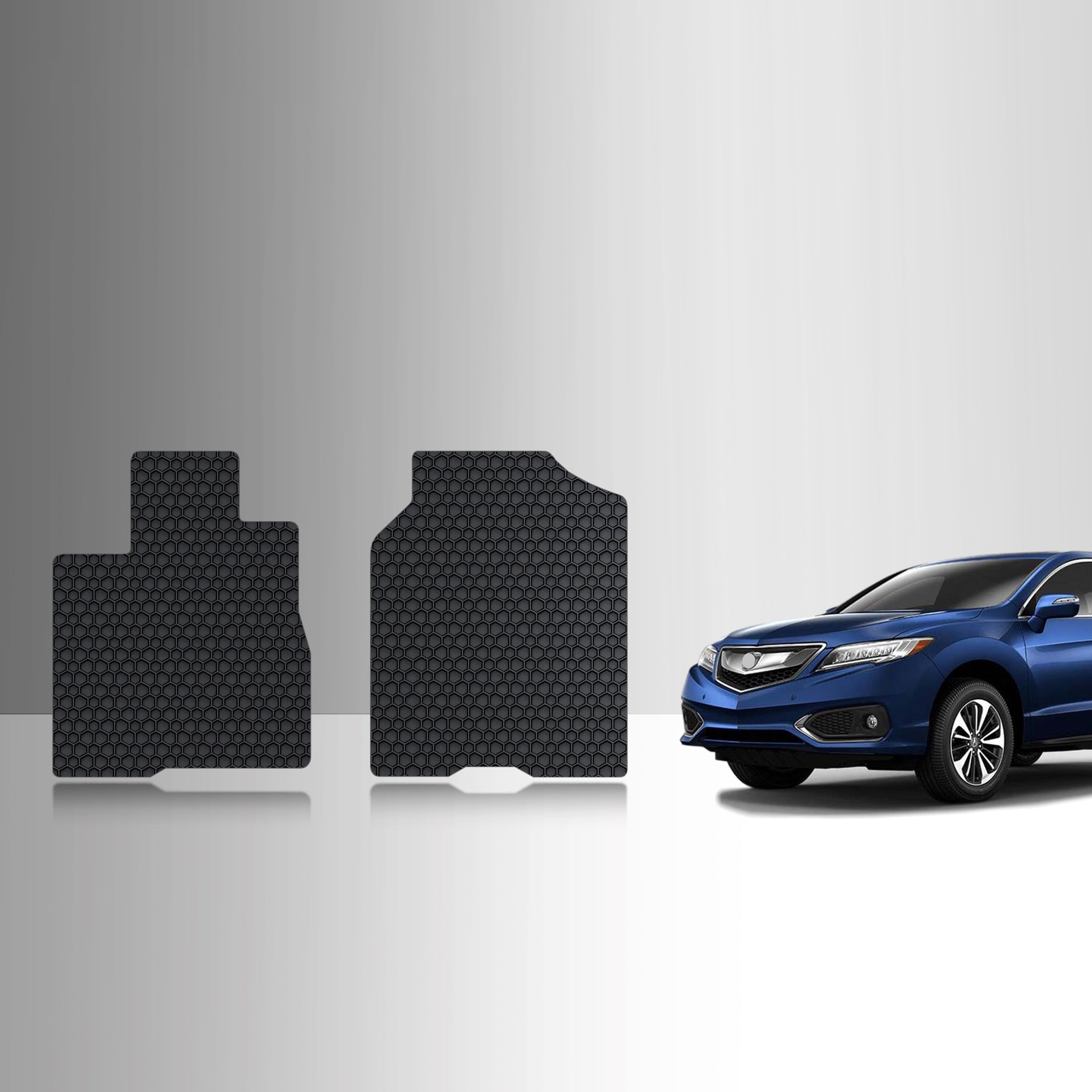 CUSTOM FIT FOR ACURA RDX 2018 Two Front Mats vehicle's PASSENGER (front) seat  with  8 way power movement