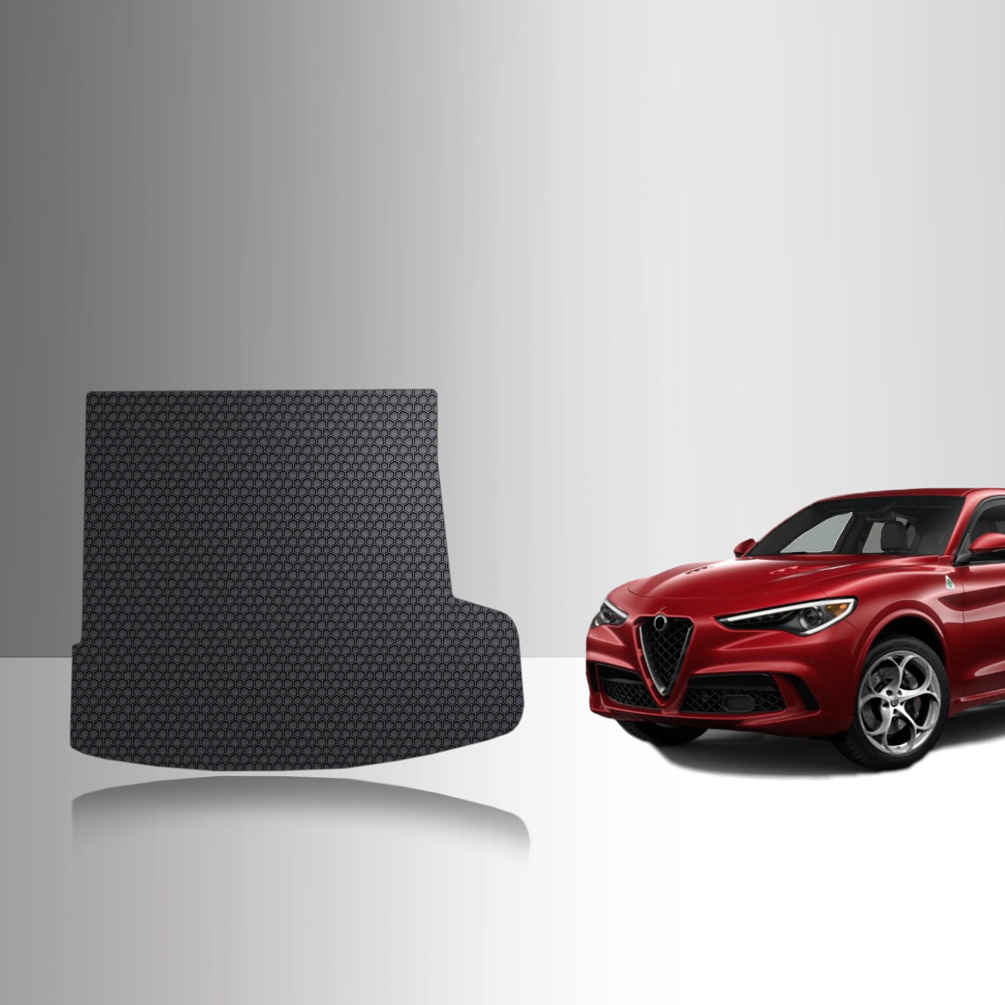 CUSTOM FIT FOR ALFA ROMEO Stelvio 2023 Cargo Mat with Subwoofer