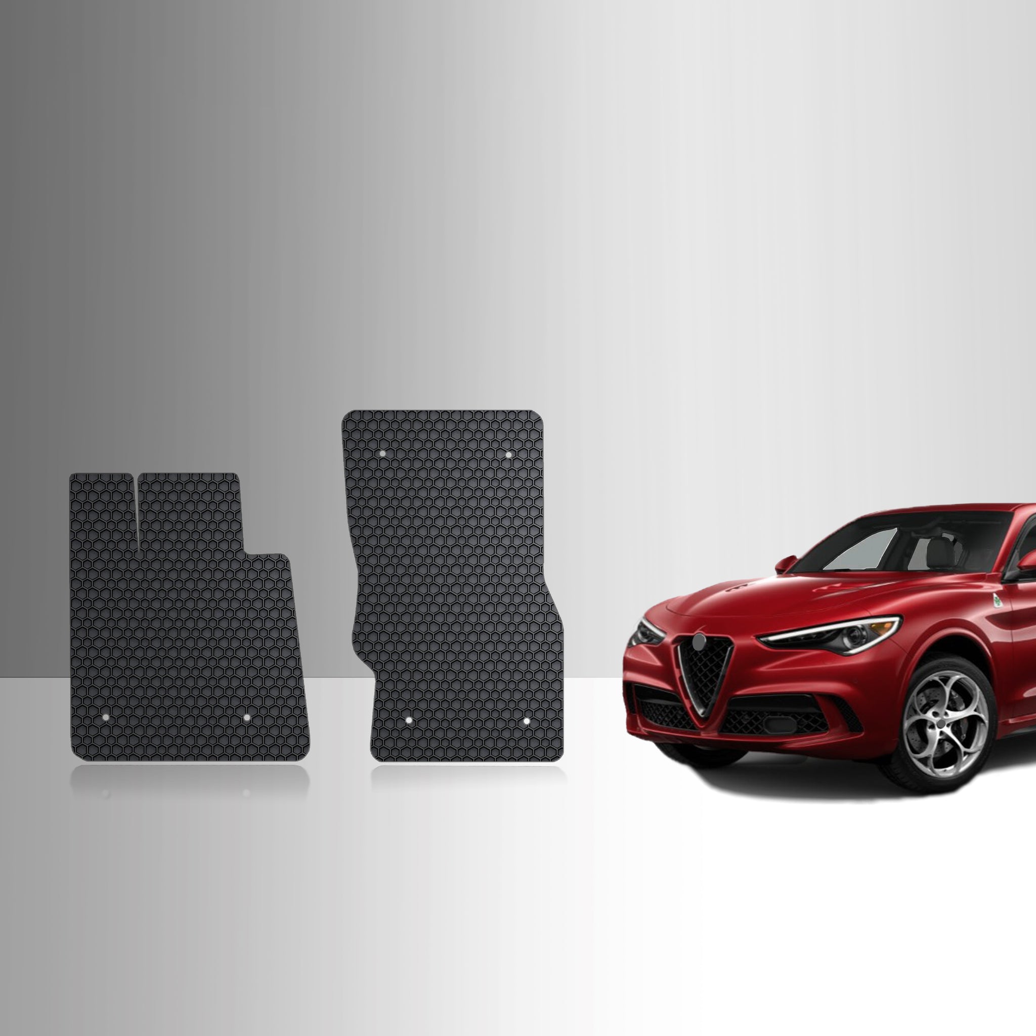 CUSTOM FIT FOR ALFA ROMEO Stelvio 2020 Two Front Mats