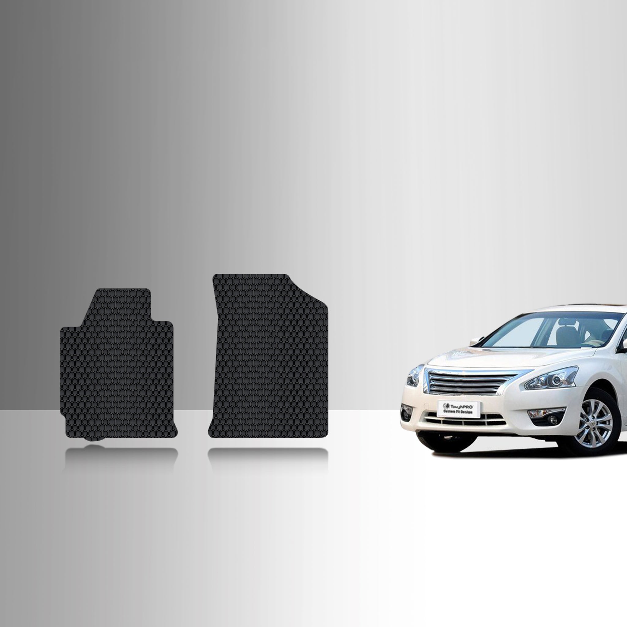 CUSTOM FIT FOR NISSAN Altima 2009 Two Front Mats Sedan Model