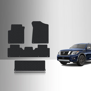 CUSTOM FIT FOR NISSAN Armada 2017 Front Row 2nd Row 3rd Row