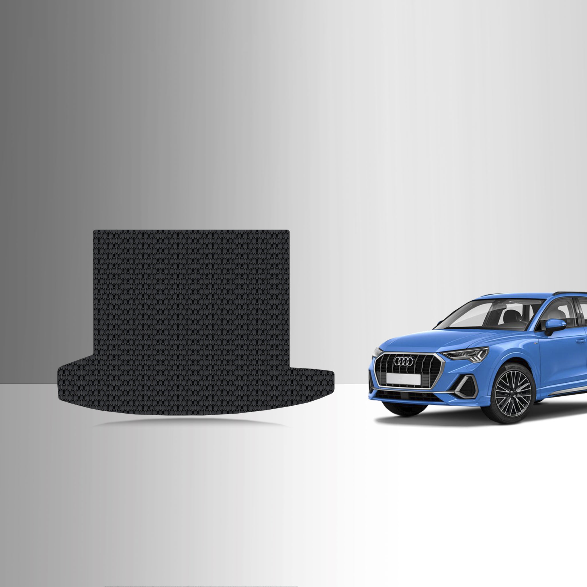 CUSTOM FIT FOR AUDI Q3 2025 Cargo Mat Down Position