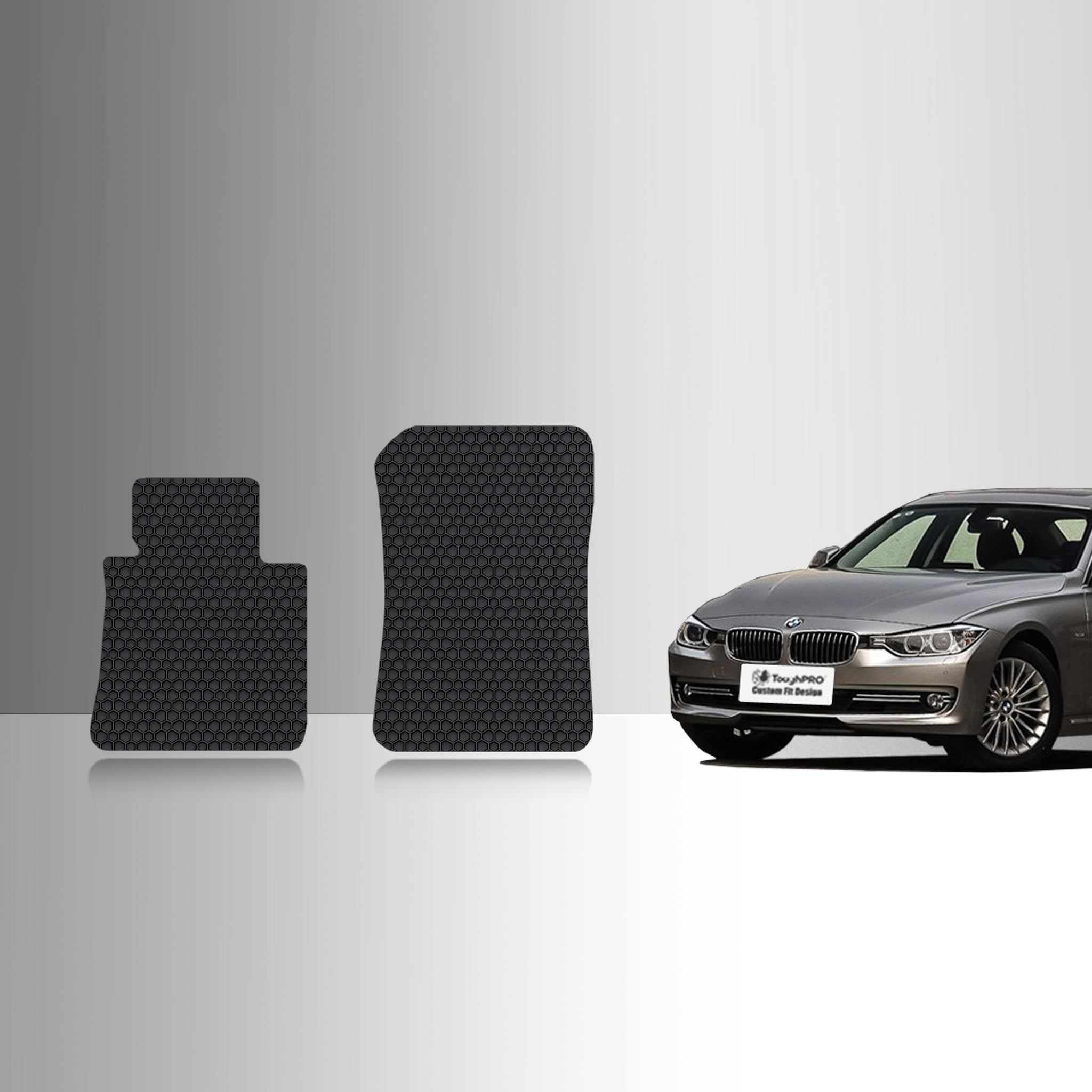 CUSTOM FIT FOR BMW 328i 2016 Two Front Mats Rear Wheel Drive & Sedan Model