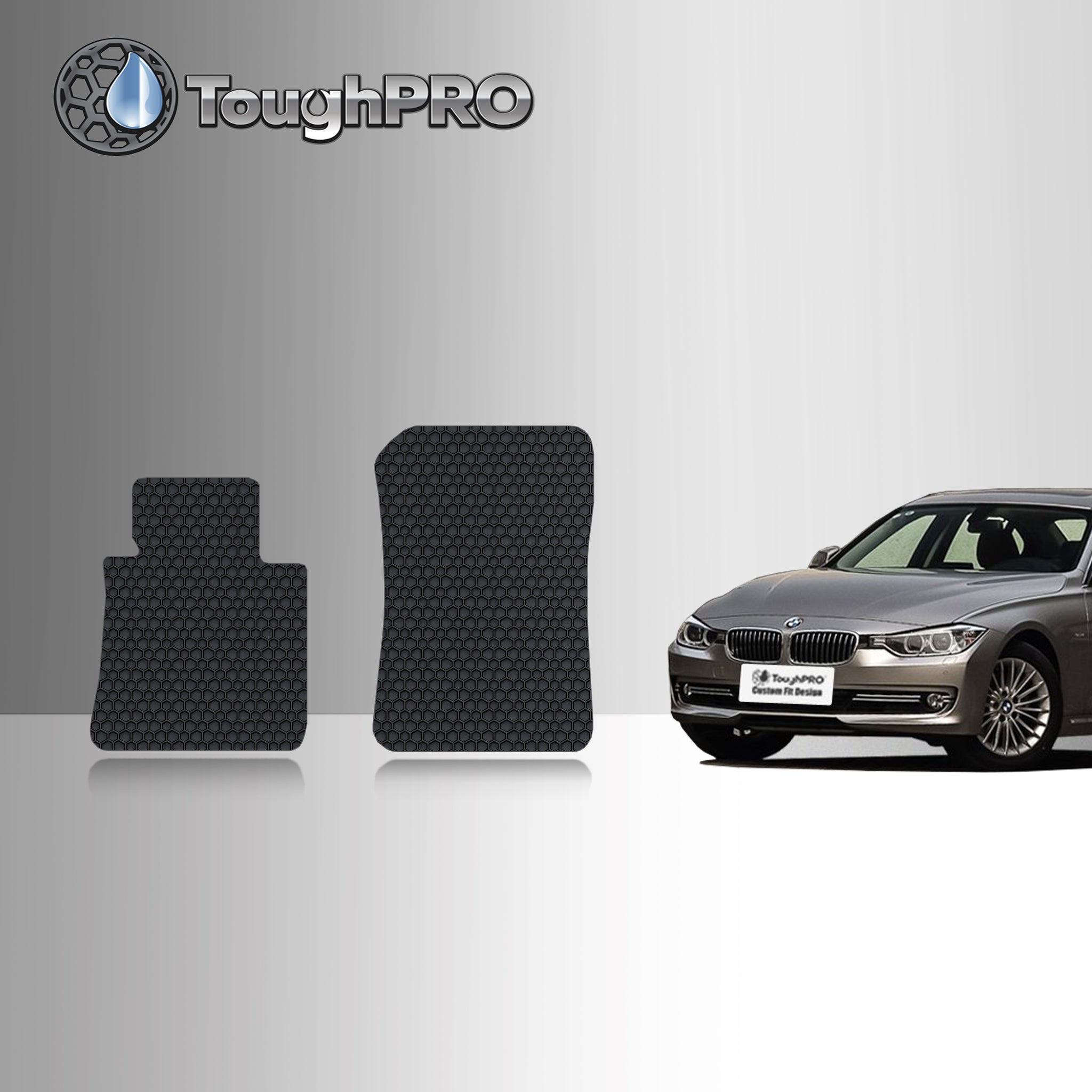 CUSTOM FIT FOR BMW 340i 2016 Two Front Mats Sedan Model