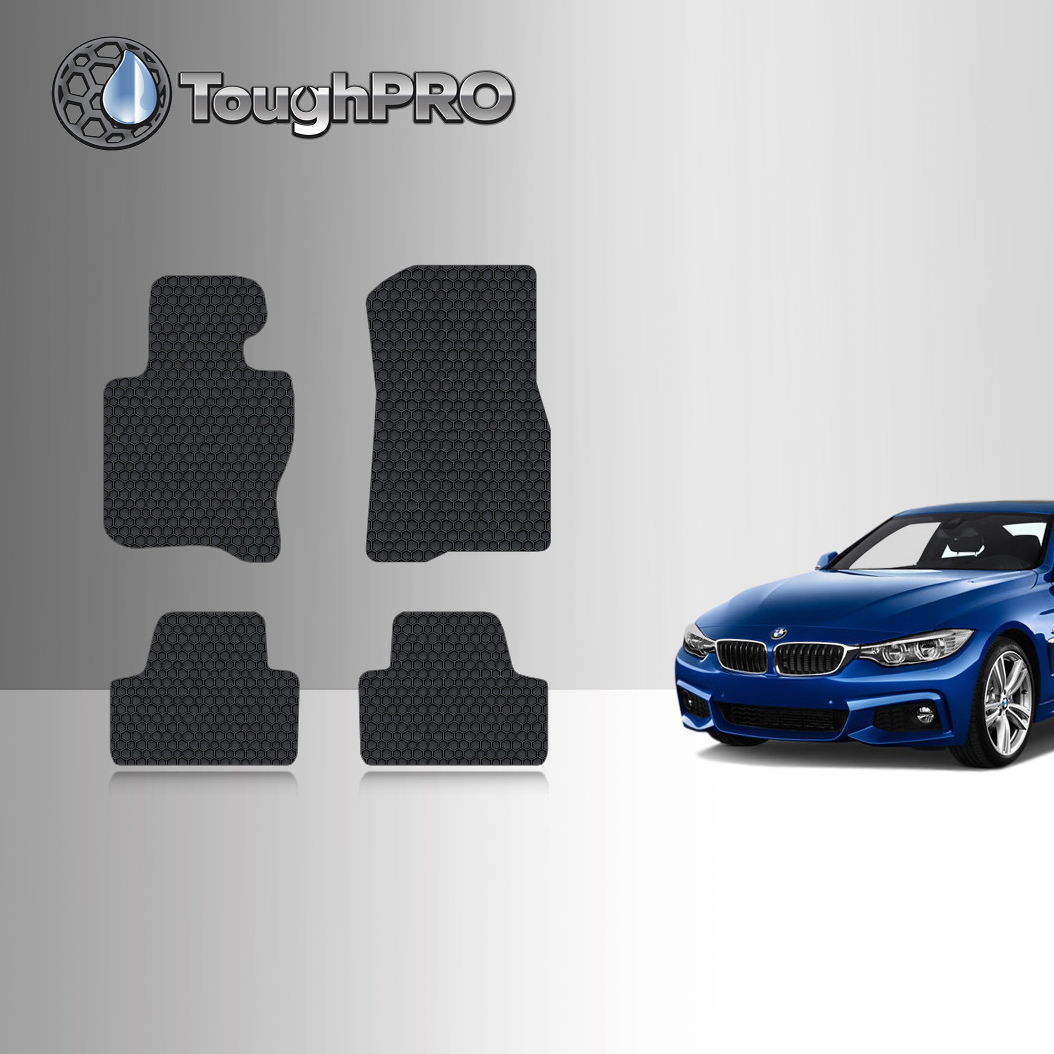 CUSTOM FIT FOR BMW 430i 2018 1st & 2nd Row Rear Wheel Drive & Convertible Model