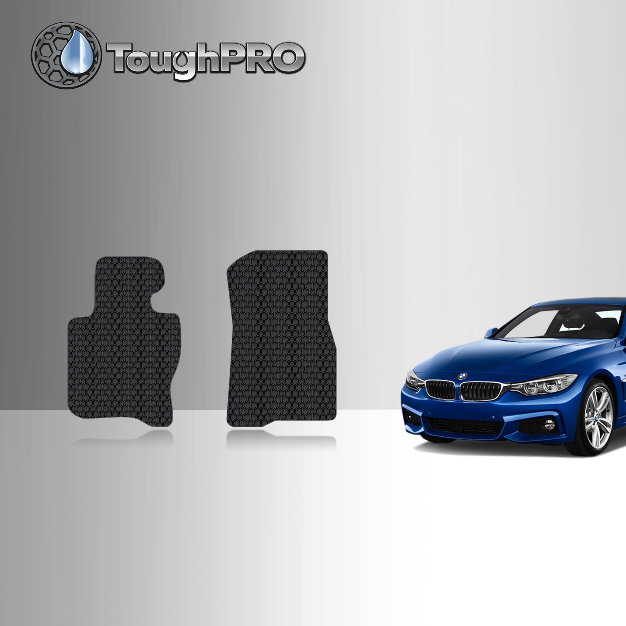 CUSTOM FIT FOR BMW 430i 2017 Two Front Mats Rear Wheel Drive & Convertible Model