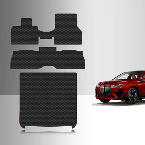 CUSTOM FIT FOR BMW iX 2024 Full Set Floor + Cargo Mats