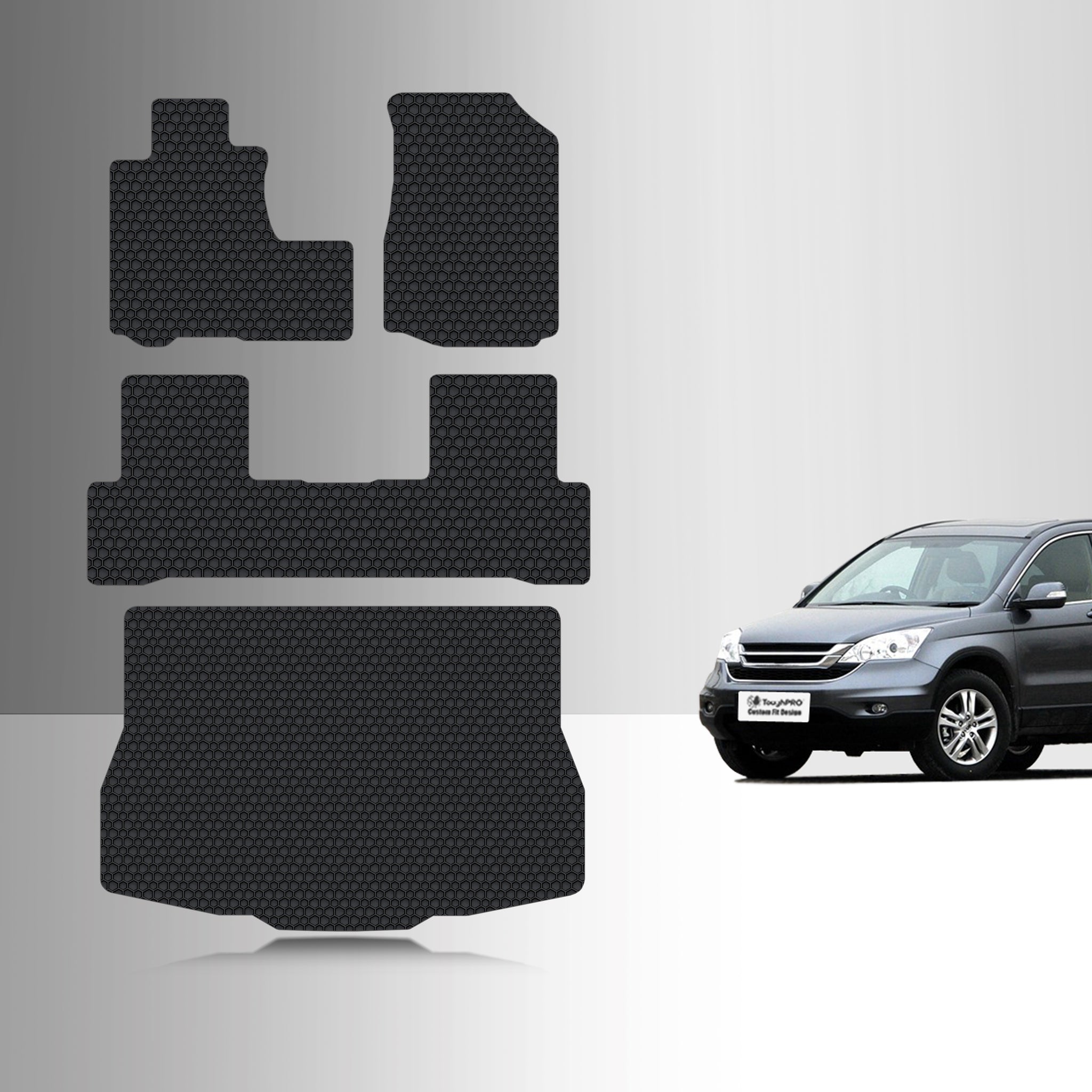 CUSTOM FIT FOR HONDA CRV 2007 Full Set Floor + Cargo Mats
