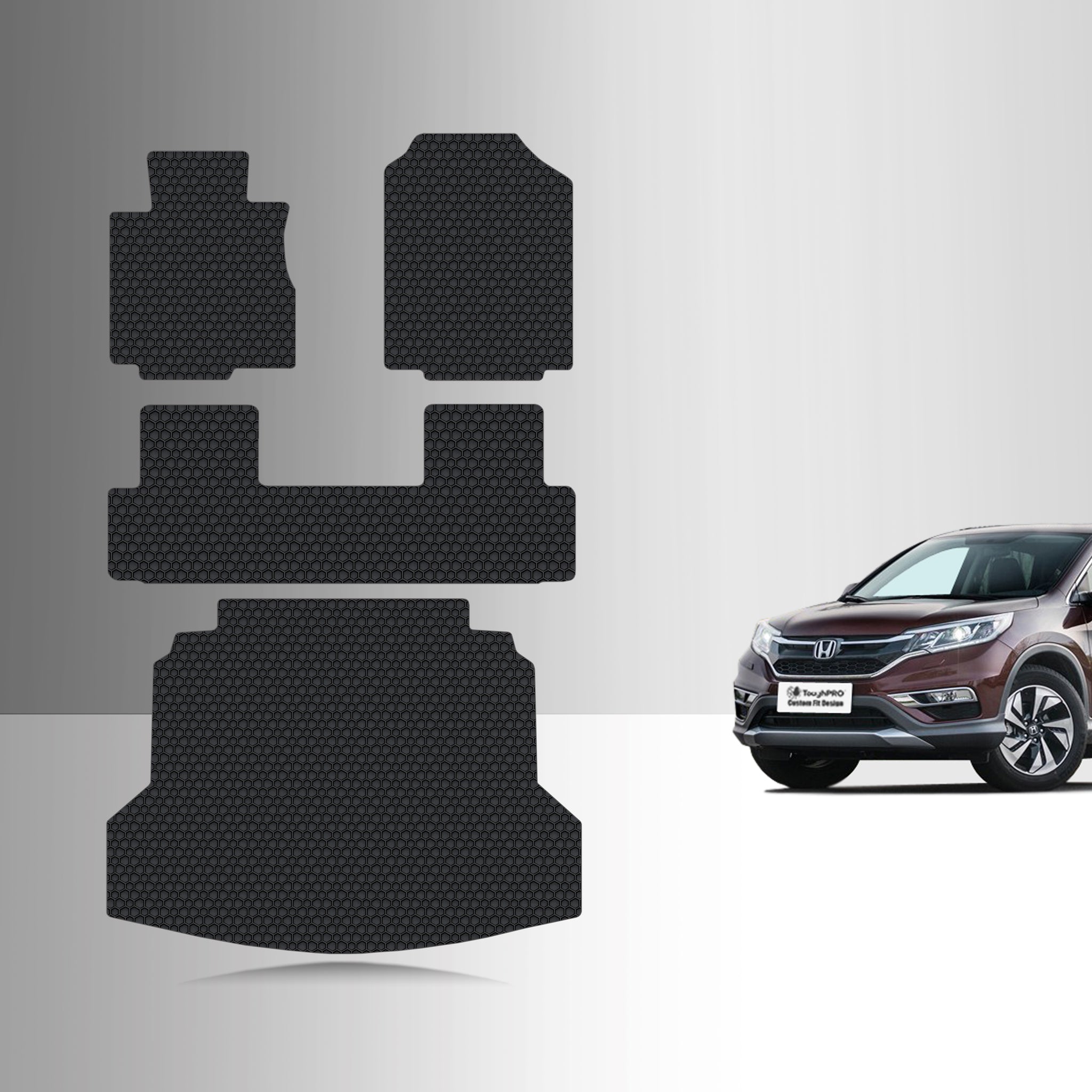 CUSTOM FIT FOR HONDA CRV 2016 Full Set Floor + Cargo Mats