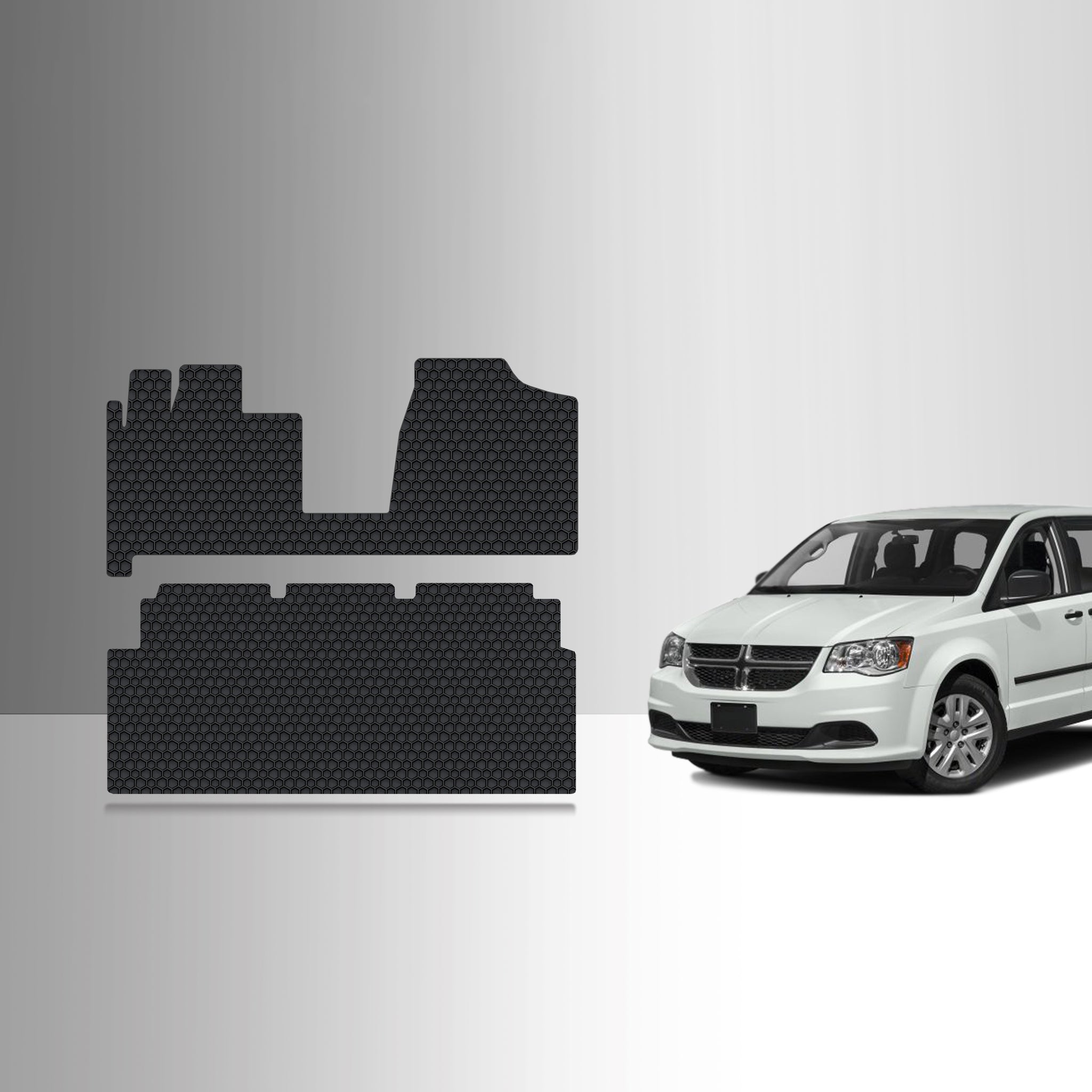 CUSTOM FIT FOR DODGE Grand Caravan 2018 1st & 2nd Row Mats