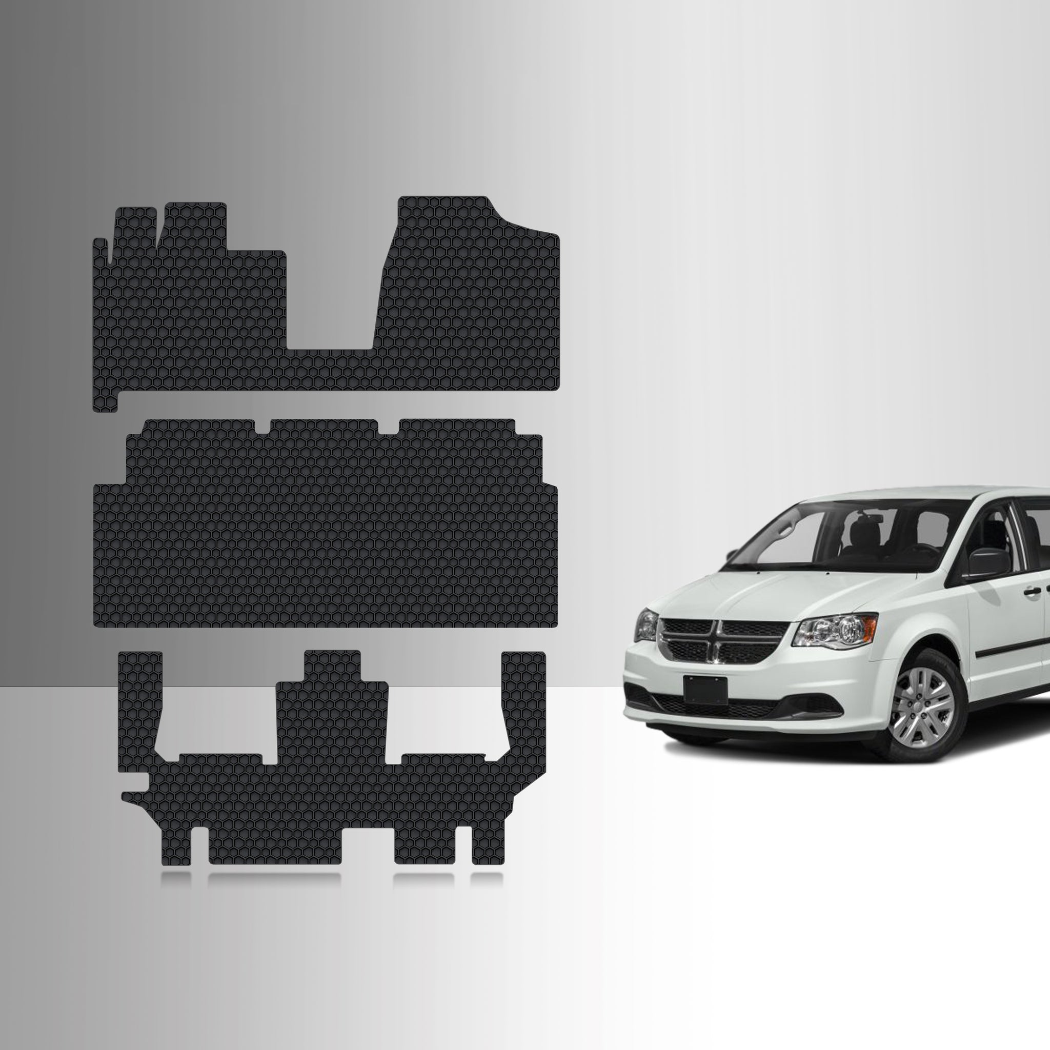 CUSTOM FIT FOR DODGE Grand Caravan 2013 Front Row  2nd Row  3rd Row