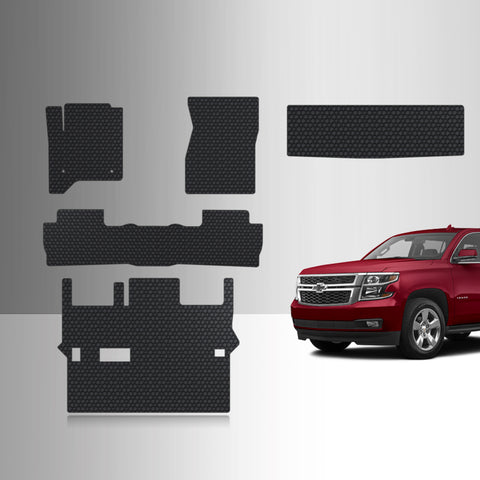 CUSTOM FIT FOR CHEVROLET Tahoe 2015 Front Row 2nd Row 3rd Row Trunk Mat (3rd Row Up) 2nd Row BENCH SEATING